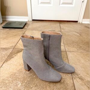 Lulus My Generation Silver Rhinestone Ankle Bootie